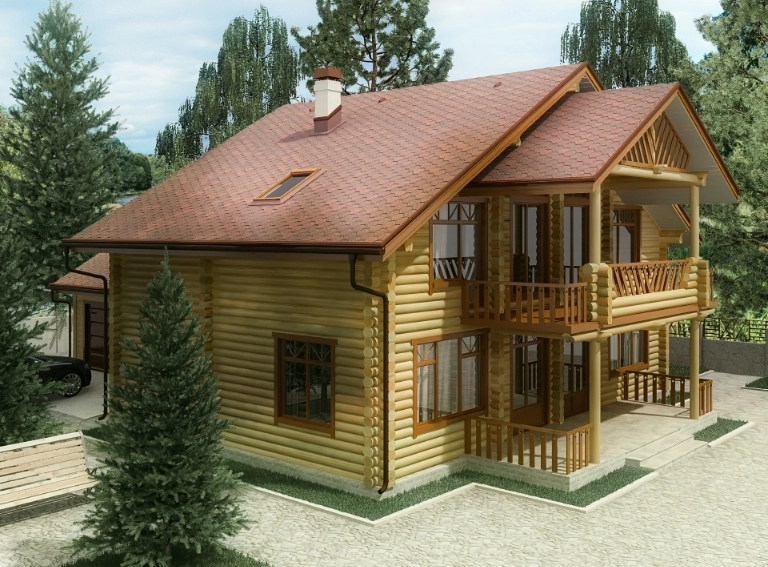 drewniany domek
